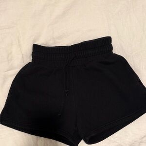 wild fable Black High-Rise Athletic Shorts with Drawstring